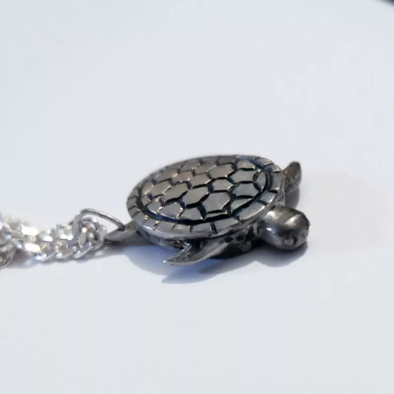 Silver Pendant Turtle